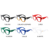 Oversized Clear Square Reading Eyeglasses