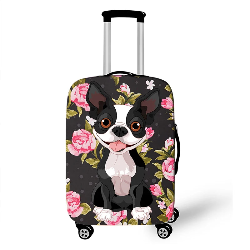 Cute Dog Luggage Cover