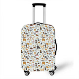 Cute Dog Luggage Cover