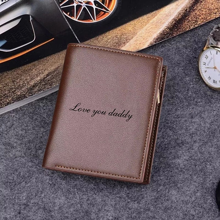Custom PU Leather Engraved Wallet