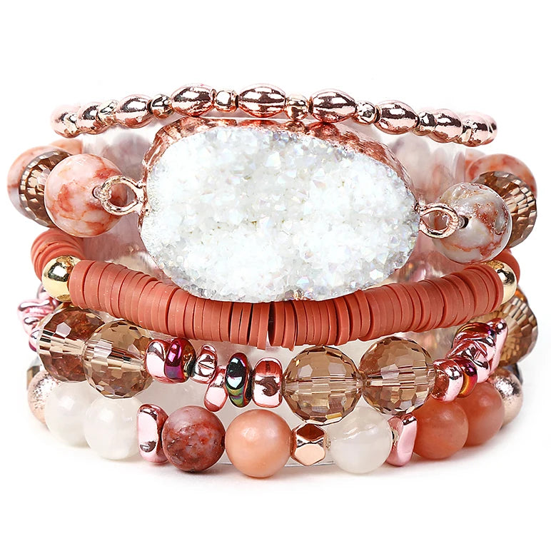 Crystal Bead Stone Bracelet