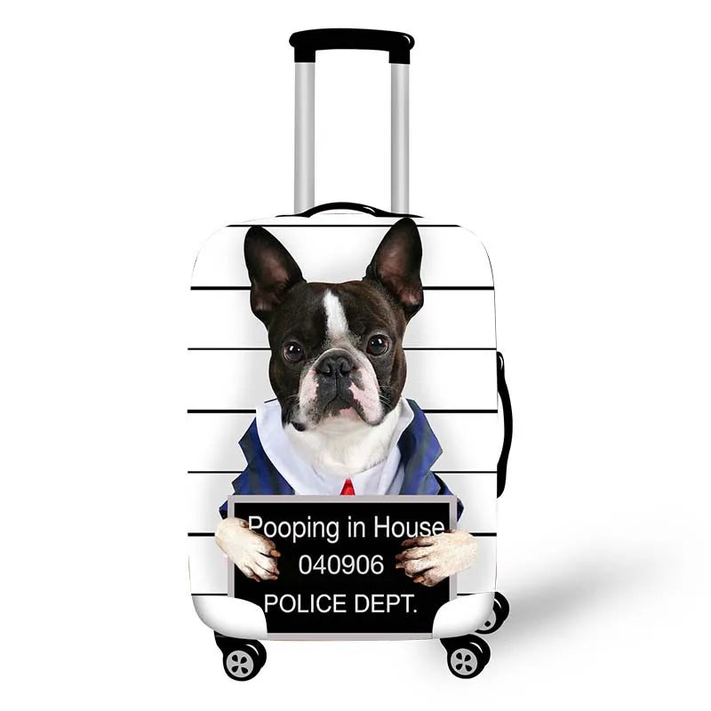 Cute Dog Luggage Cover