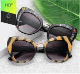 Retro Oversized Cat Eye Sunglasses