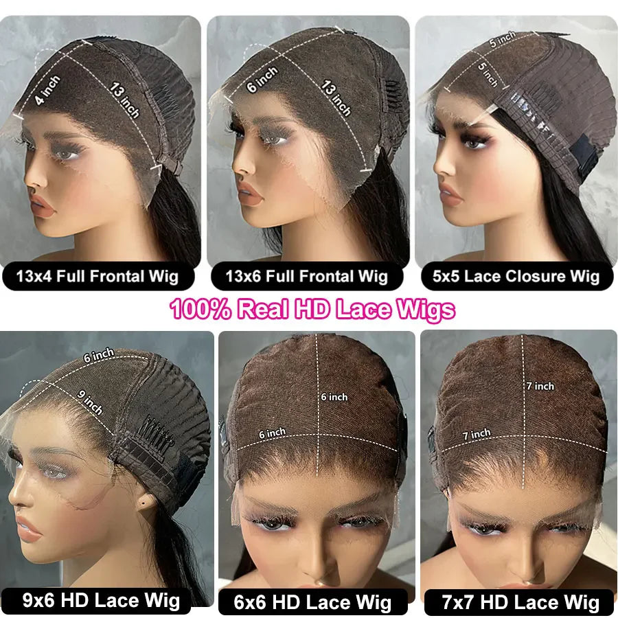 HD Lace Wig 5x5 6x6 7x7 Human Hair Wig