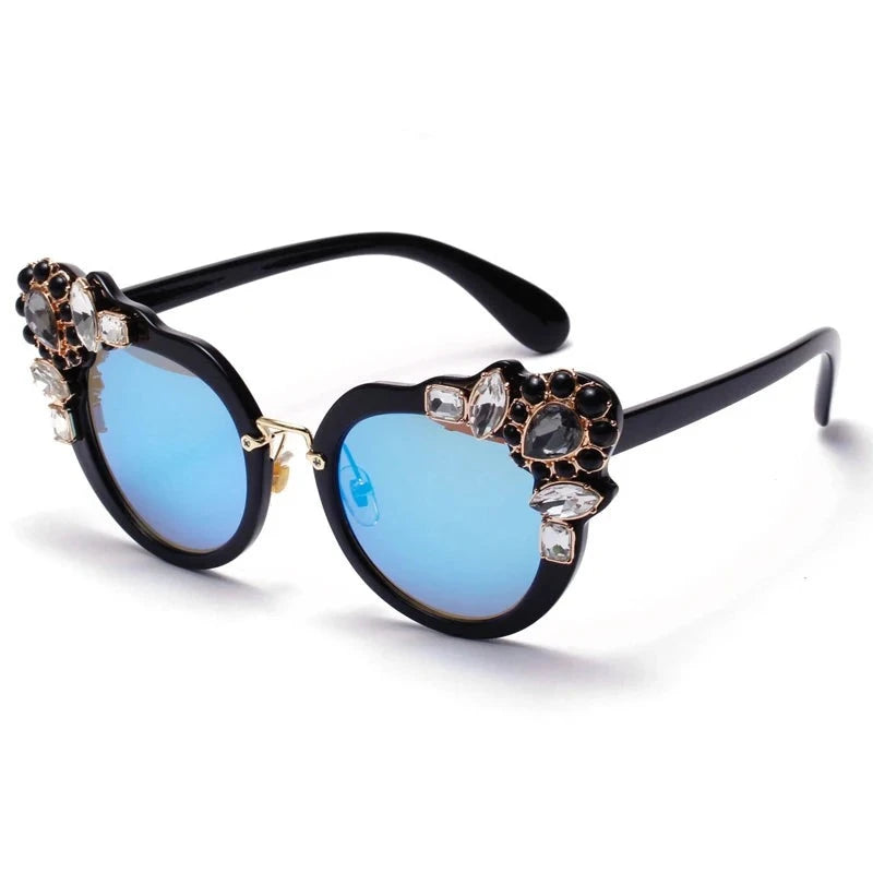 Crystal Round Sunglasses