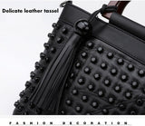 Sheepskin Leather Rivet Handbag