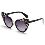 Crystal Round Sunglasses