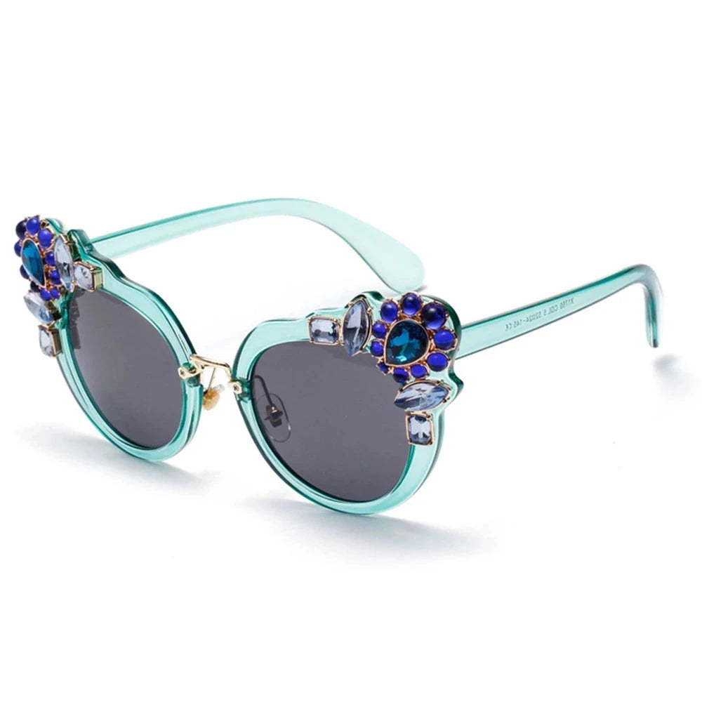 Crystal Round Sunglasses