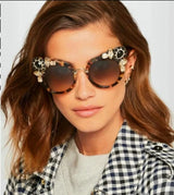 Crystal Round Sunglasses