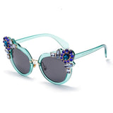 Crystal Round Sunglasses