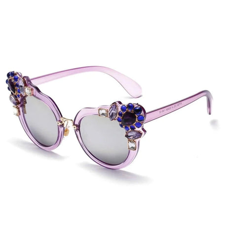 Crystal Round Sunglasses