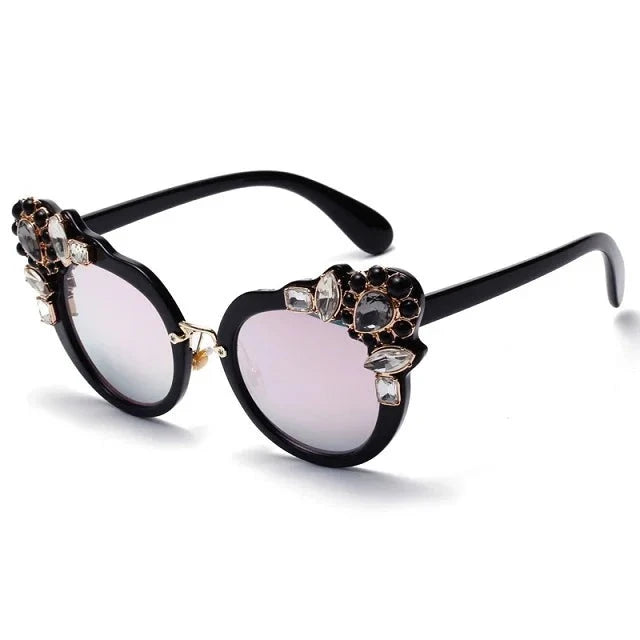 Crystal Round Sunglasses