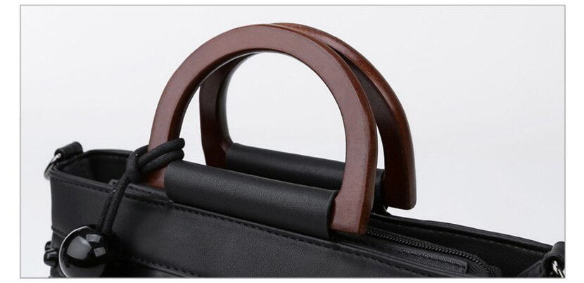 Sheepskin Leather Rivet Handbag