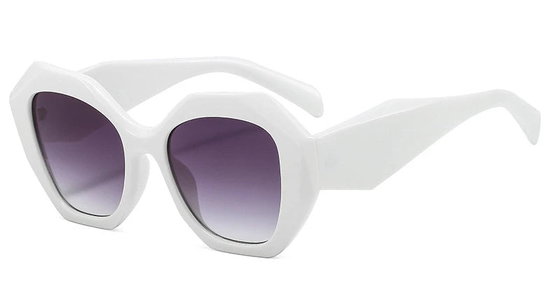 Big Frame Polygon Sunglasses