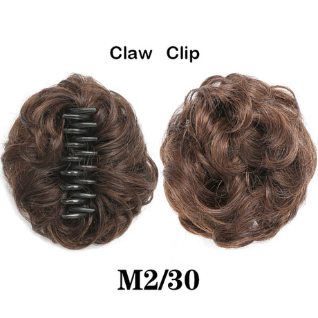 ash brown Hair Bun Grab Clip