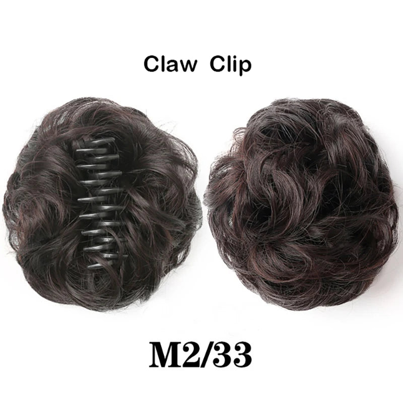 light brown Hair Bun Grab Clip
