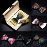 Collection of Handmade Colorful Brooch Feather Bowtie