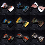 Collection of Handmade Colorful Brooch Feather Bowtie