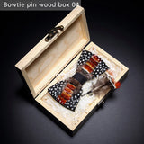 Handmade Colorful Brooch Feather Bowtie
