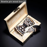 Brown Handmade Colorful Brooch Feather Bowtie