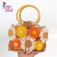 Handmade Flower Hand-Woven Celebrity Handbags Sassy Chick Logo