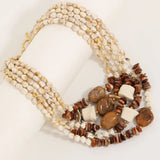 Handmade Multi-layer Beads Exaggerated Necklace