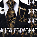 Collection of Hanky Cufflink Brooch Jacquard Silk Tie