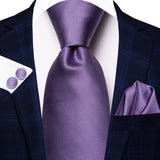 purple necktie set