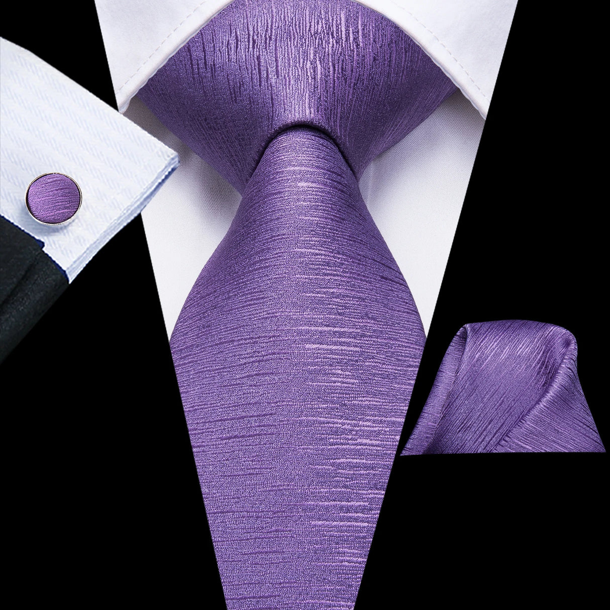 purple necktie set