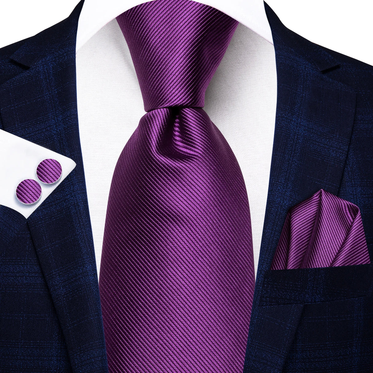 purple necktie set