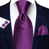 purple necktie set