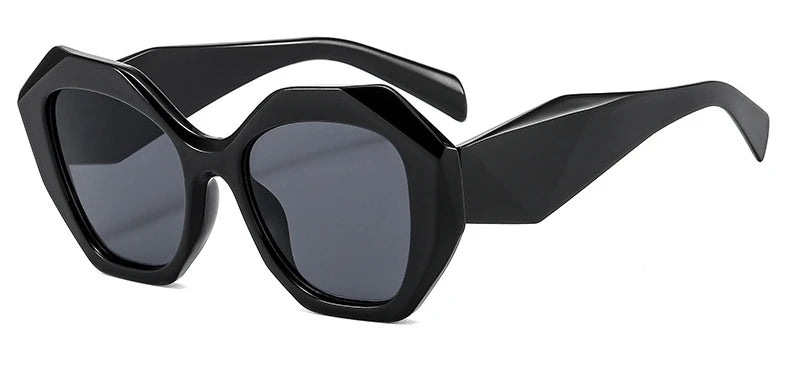 Big Frame Polygon Sunglasses