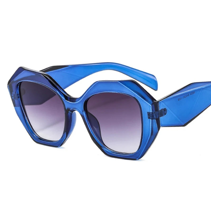 Big Frame Polygon Sunglasses