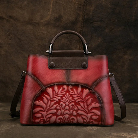 Patchwork Genuine Leather Handbag