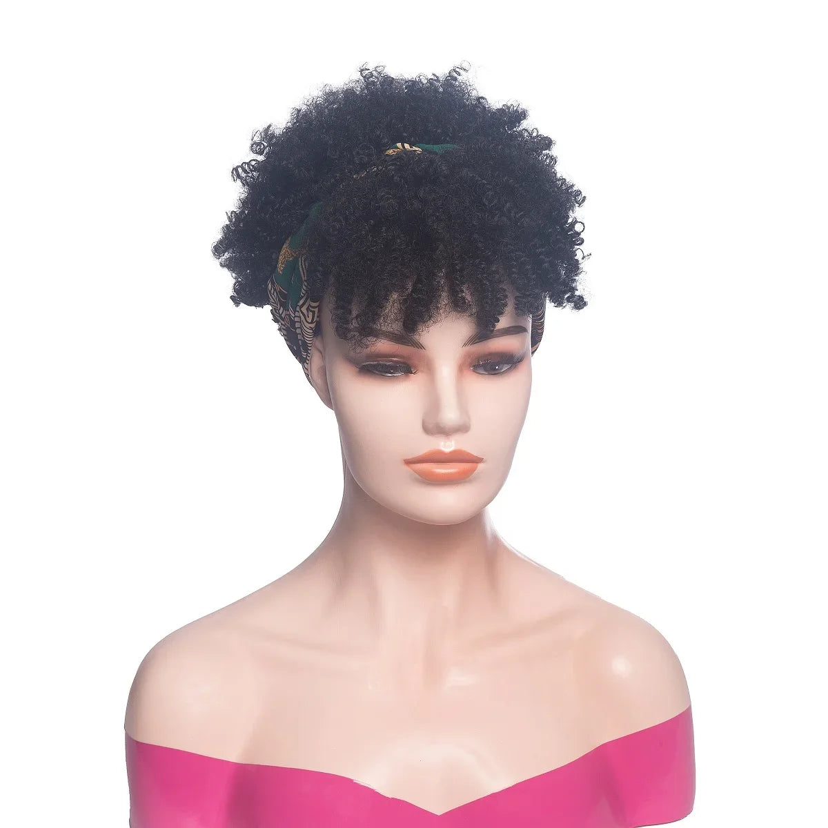 Headband Wigs Short Afro Kinky Curly black