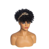 Headband Wigs Short Afro Kinky Curly black