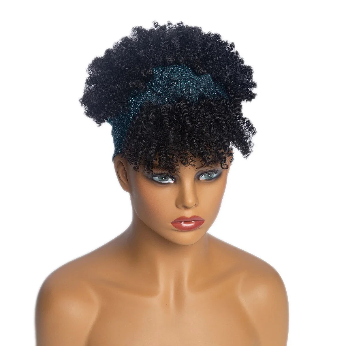 Headband Wigs Short Afro Kinky Curly black