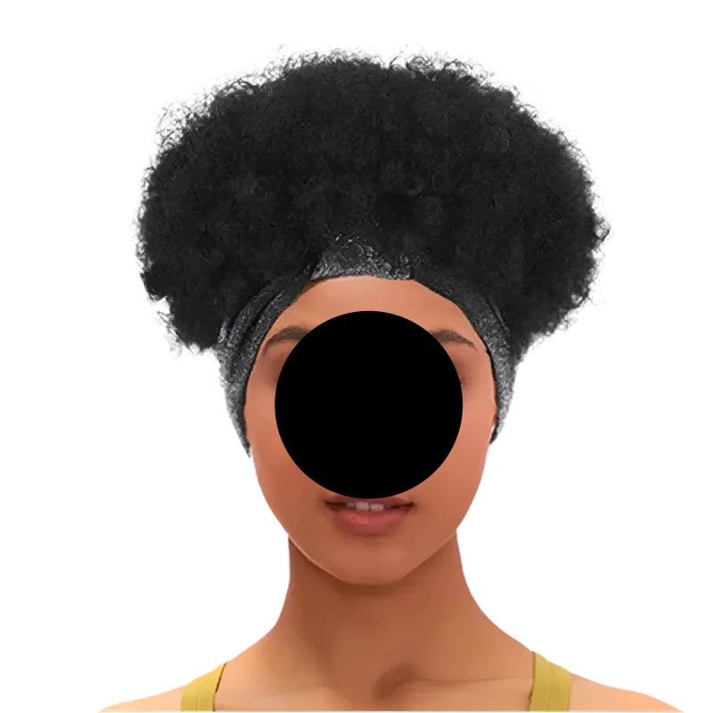 Headband Wigs Short Afro Kinky Curly bl