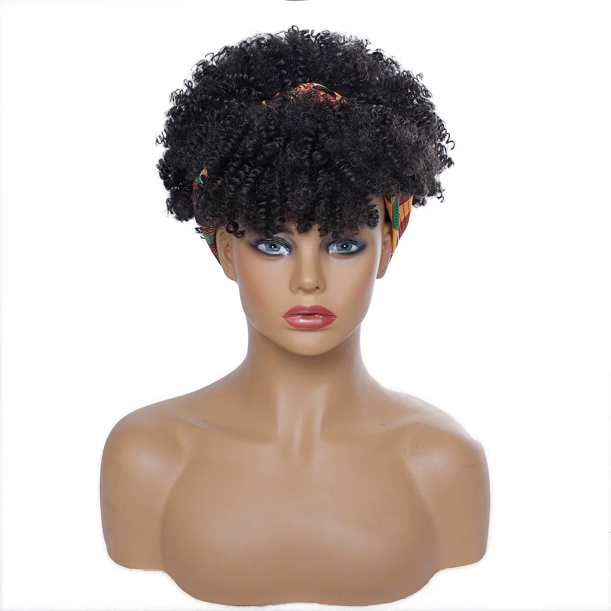 Headband Wigs Short Afro Kinky Curly black