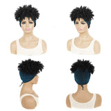 Headband Wigs Short Afro Kinky Curly black