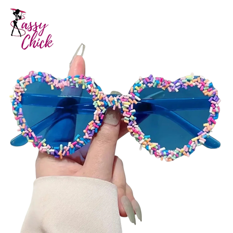 Heart Shaped Love Party Sunglasses Sassy Chick Logo