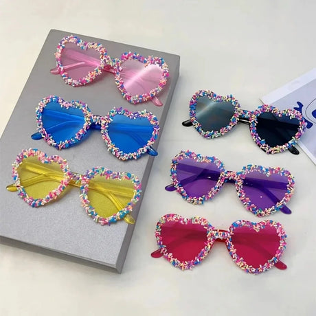 Collection of Heart Shaped Love Party Sunglasses