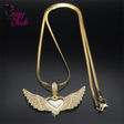 Heart Wing Necklace Sassy Chick Logo