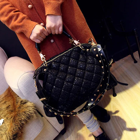 Leather Korean Style Crossbody Bag