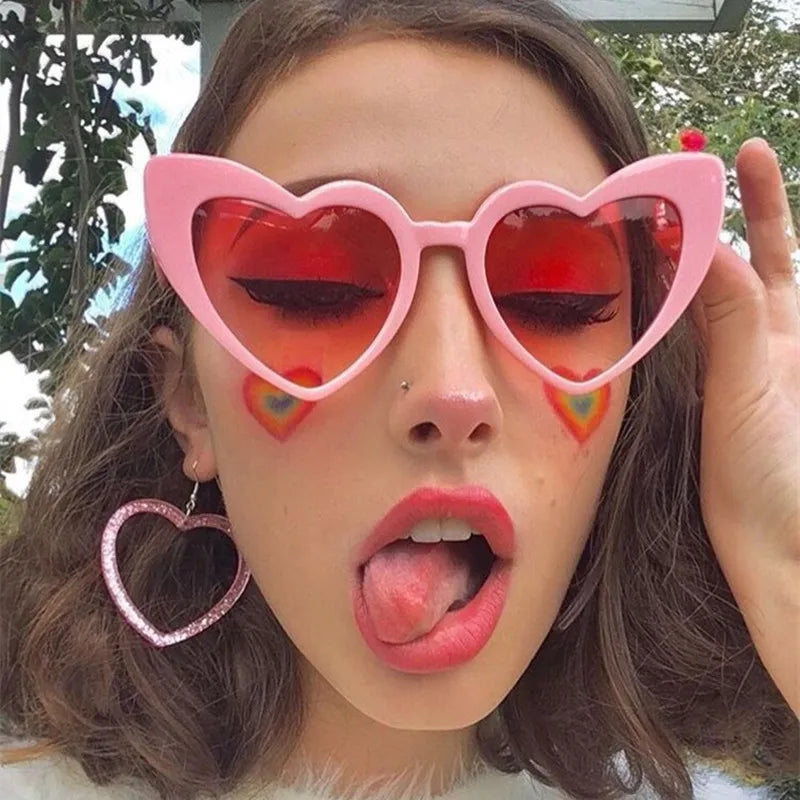 Vintage Heart Shape Sunglasses