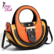 High-end Leather Purse Handbags Crossbody Sassy Chick Logo