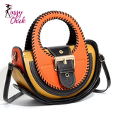 High-end Leather Purse Handbags Crossbody Sassy Chick Logo