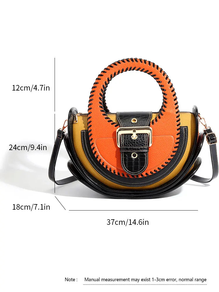 Size of High-end Leather Purse Handbags Crossbody