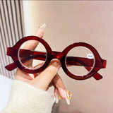 Red High-quality Round Frame Reading Glasses