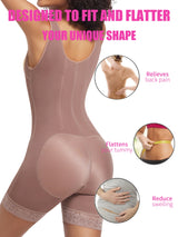 High Compression Belly Control Lace-Trimmed Shapewear